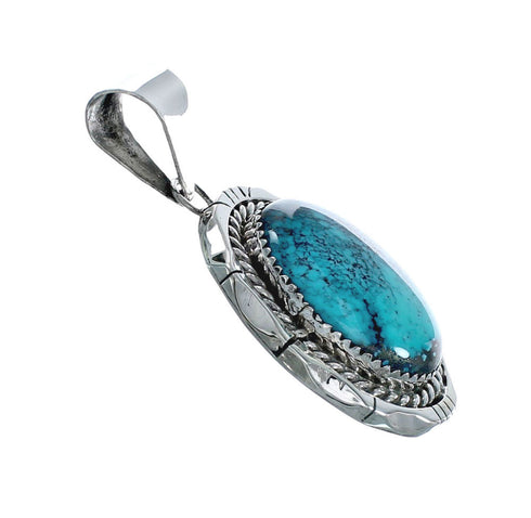 Genuine Navajo Turquoise Sterling Silver Pendant X10747